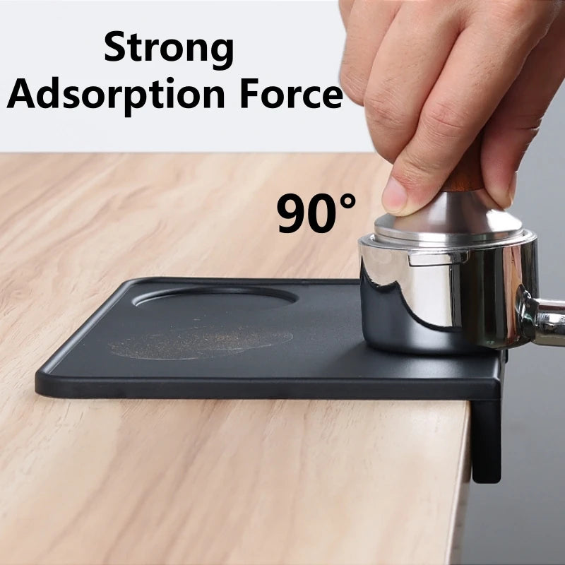 Coffee Tamper Mat Food Grade Nonslip Silicone Flat And Corner Press Powder Pad Espresso Coffee Tamping Rest Holder Tools
