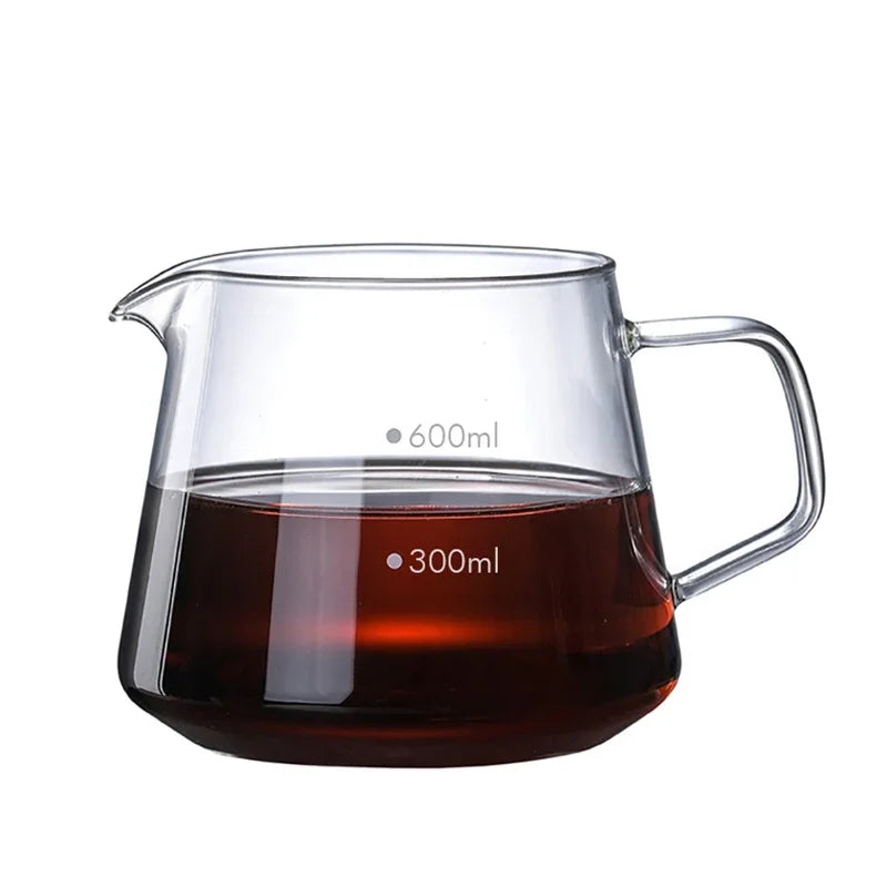 Immersion Dripper Switch Glass Pour Over Coffee Maker V Shape Drip Coffee Dripper and Filters V02