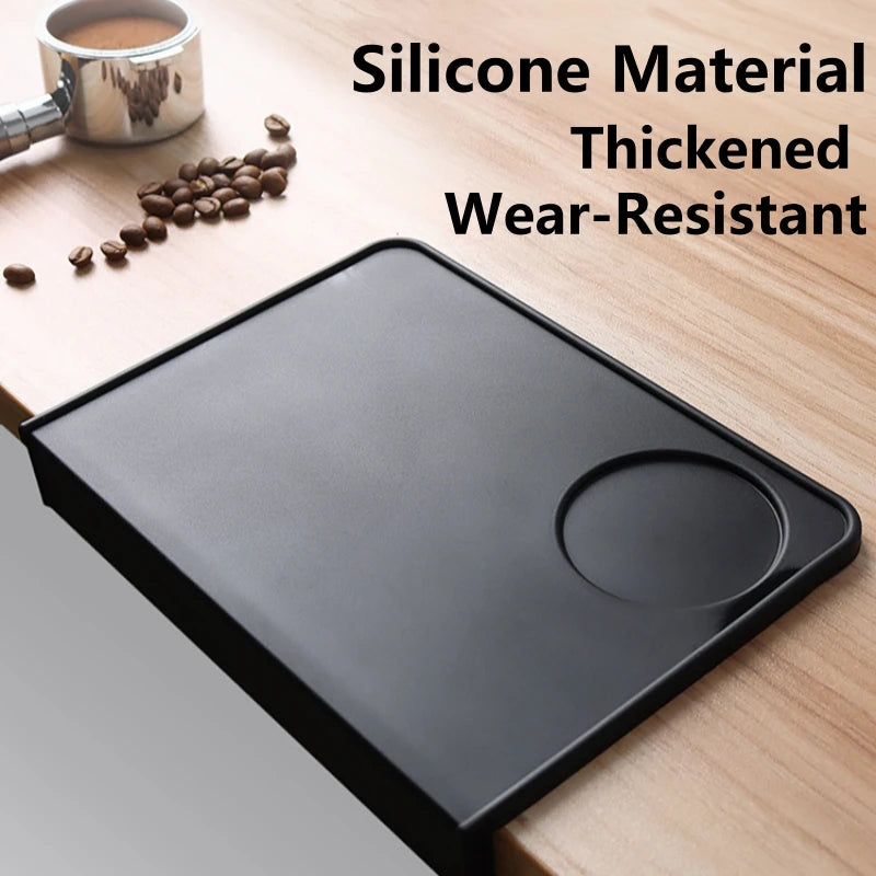 Coffee Tamper Mat Food Grade Nonslip Silicone Flat And Corner Press Powder Pad Espresso Coffee Tamping Rest Holder Tools